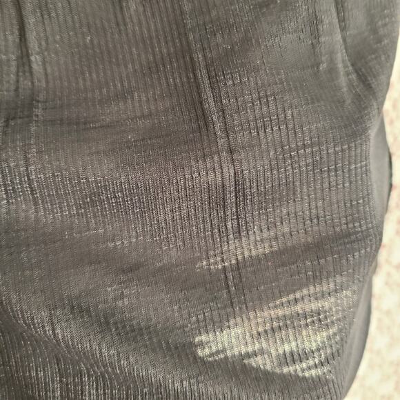 NWT faded glory black ribbed lace back top size medium - Picture 4 of 9